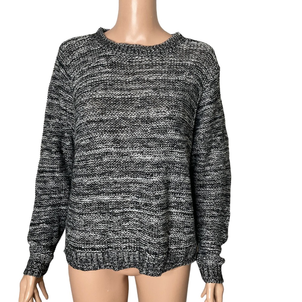 Susina Sweater Womens XS Black White Marled